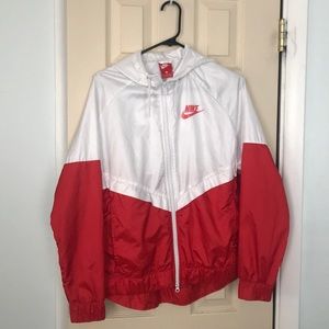 Red Nike Windbreaker